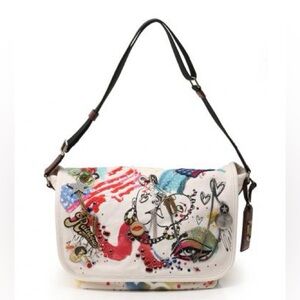MARC JACOBS Embellished Collage Print Bag